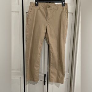 Loft 6 petite khaki pants; NWT